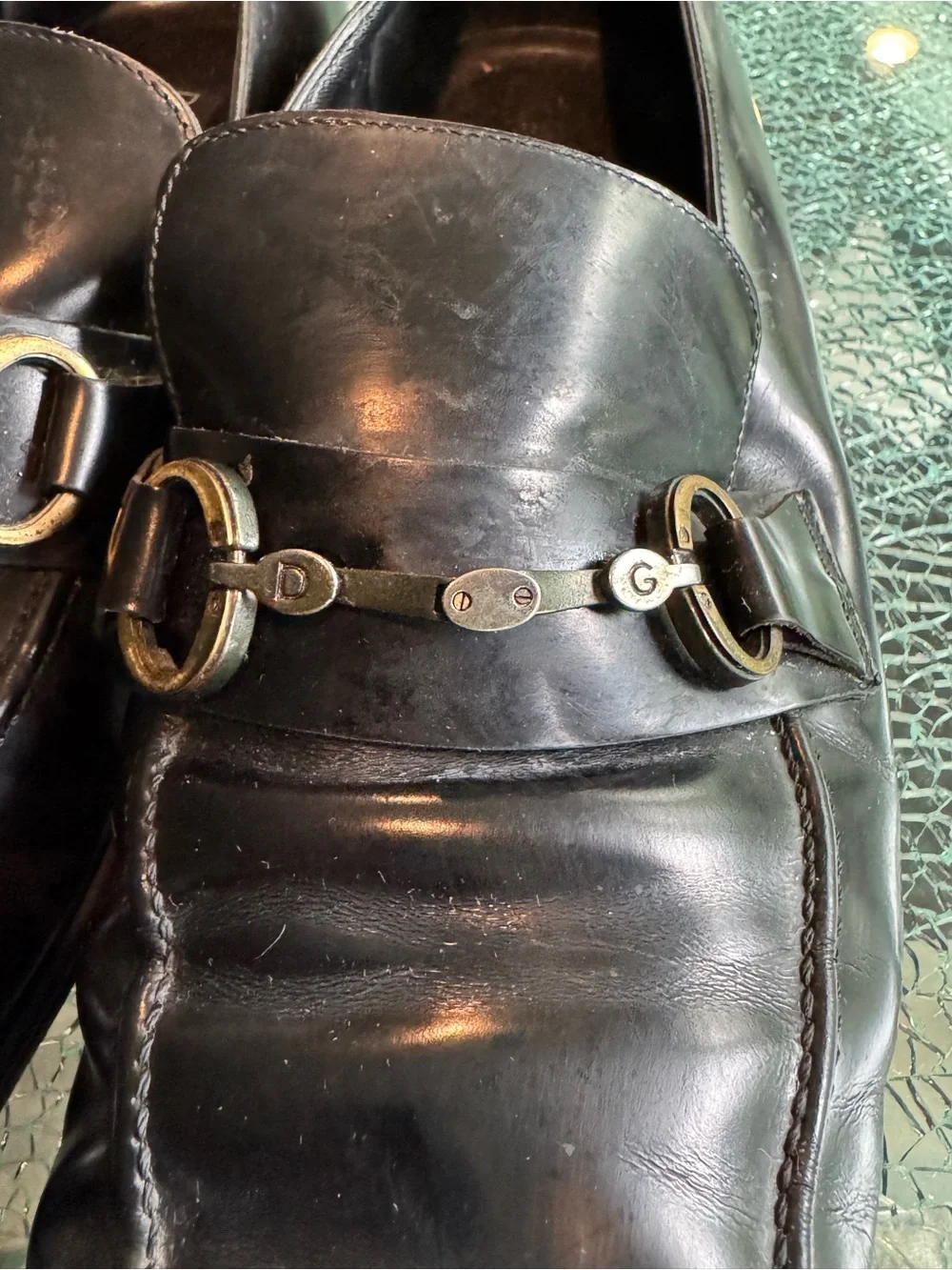 Dolce Gabbana Men's Black Leather‎ Bit Loafers 11